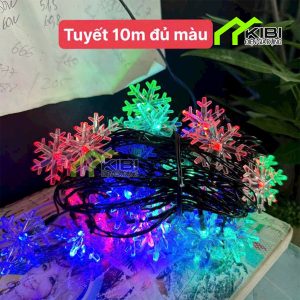 Đèn nháy trang trí bông tuyết, trang trí noel 10m Đèn nháy trang trí bông tuyết, trang trí noel 10m