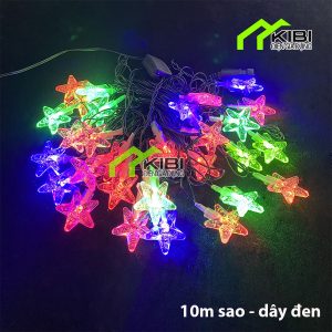 Đèn nháy nhiều màu kiểu dây đen 10m Đèn nháy nhiều màu kiểu dây đen 10m