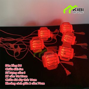 (Dây nháy Đèn Lồng Vạn Sự Như Ý D6 dài 5m)